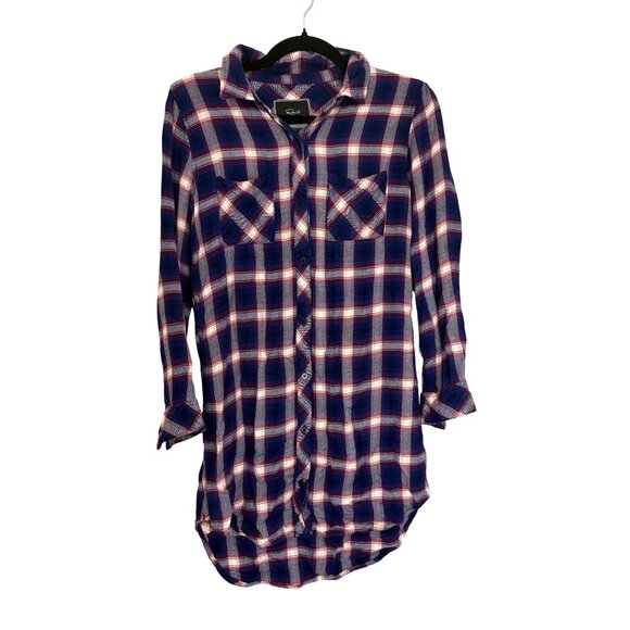 Rails Plaid Red White Blue Button Down Shirt Size Women's Small [jb] - Picture 1 of 4